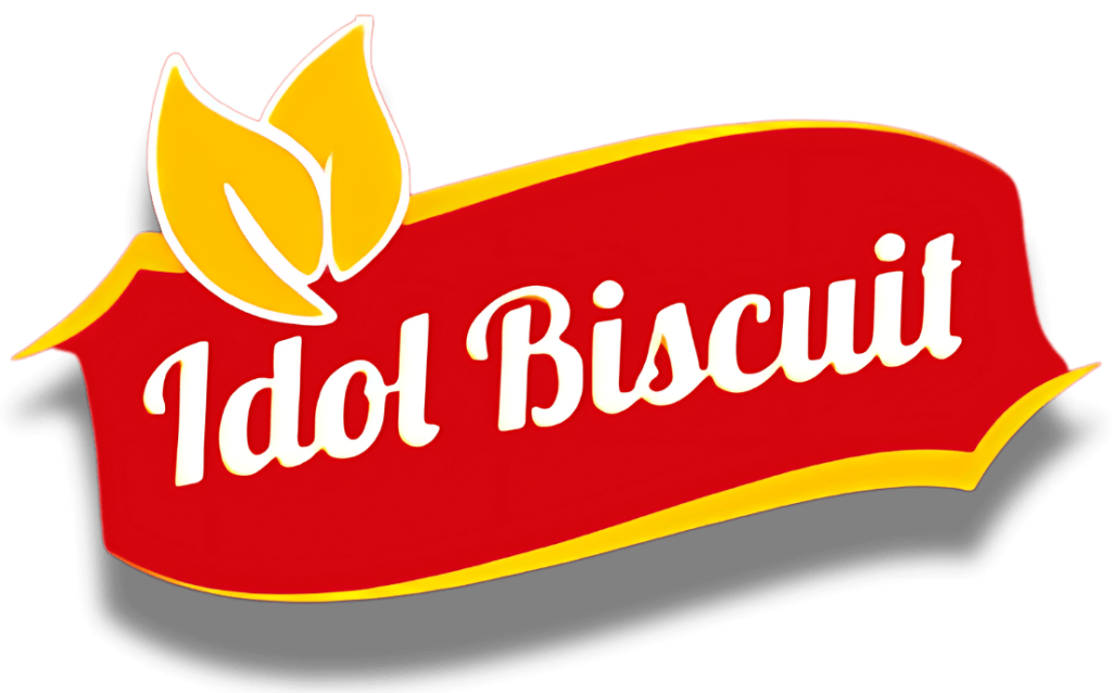 logo idol biscuit rouge avec jaune