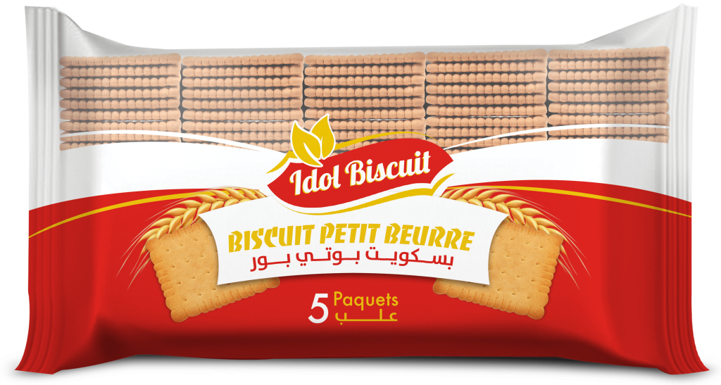 packaging idol biscuit Petit beurre rouge avec le blanc